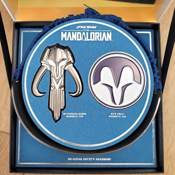 Star Wars Mandalorian Bo-Katan Kryzes Headband & Magnetic Pins New Open Box READ - Picture 8 of 16